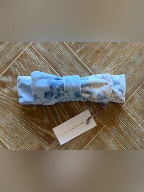 LoveShackFancy Handband w/ Bow Whisper Blue